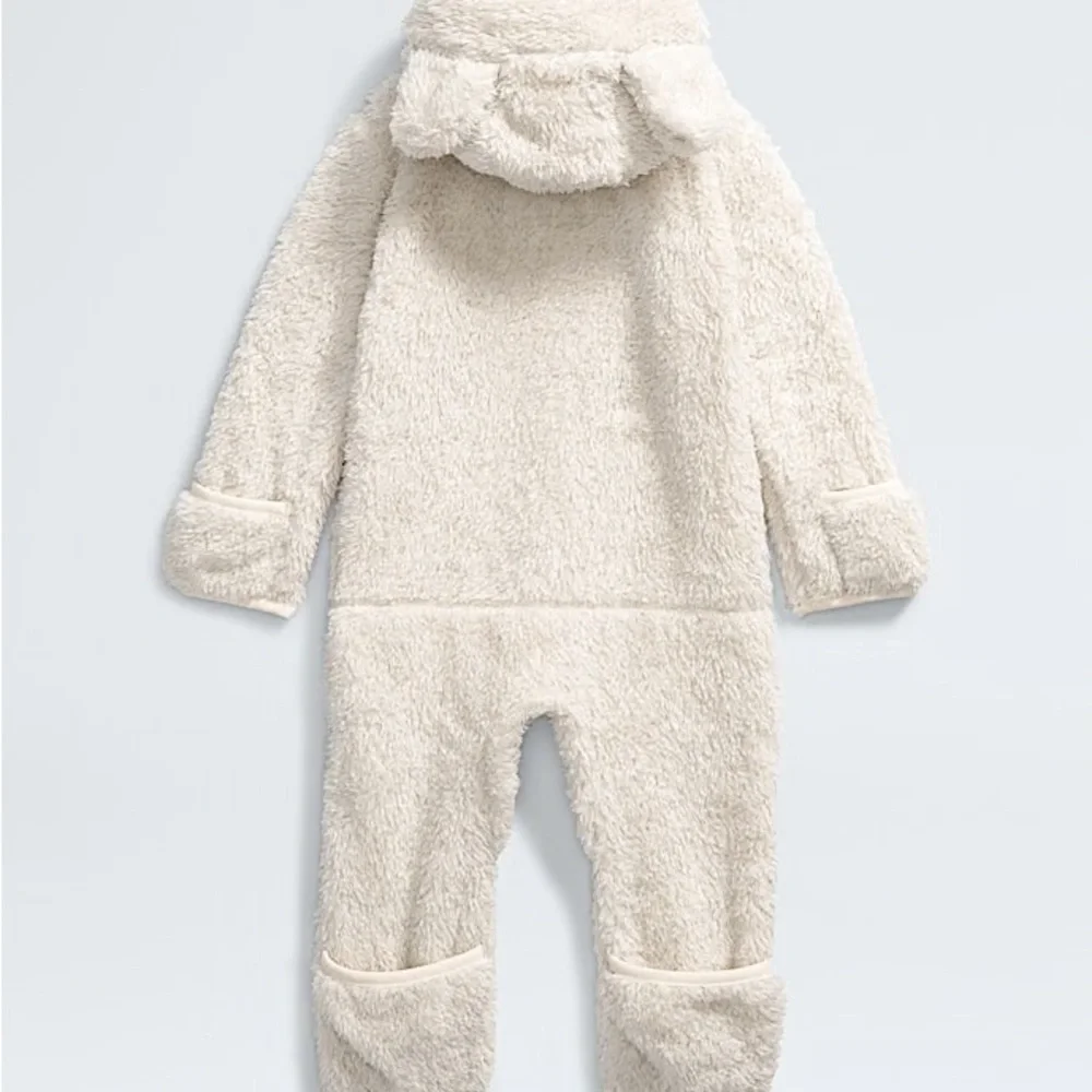 The North Face Cream Fleece Baby Onesie